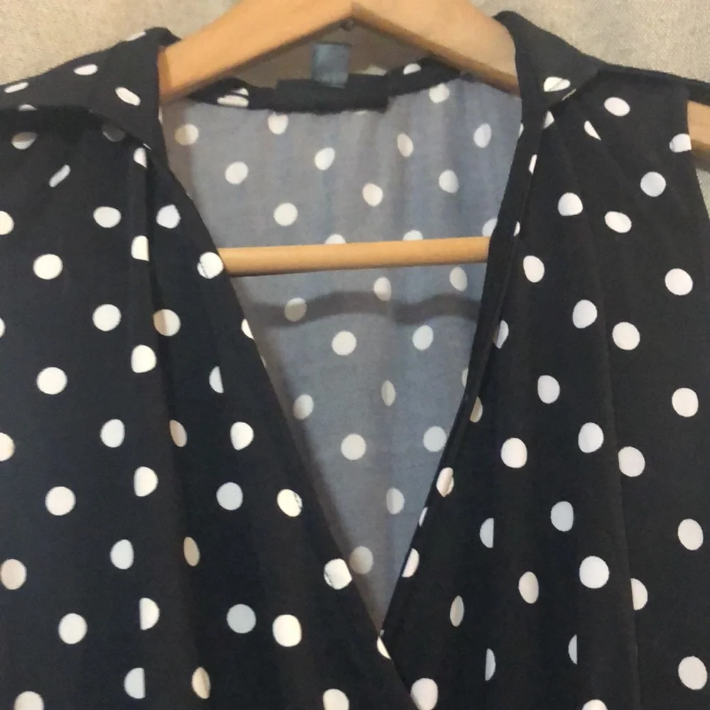 - Nina Leonard Polka dot pantsuit romper  Size M